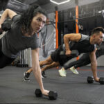 Shoulder Exercise in Gym