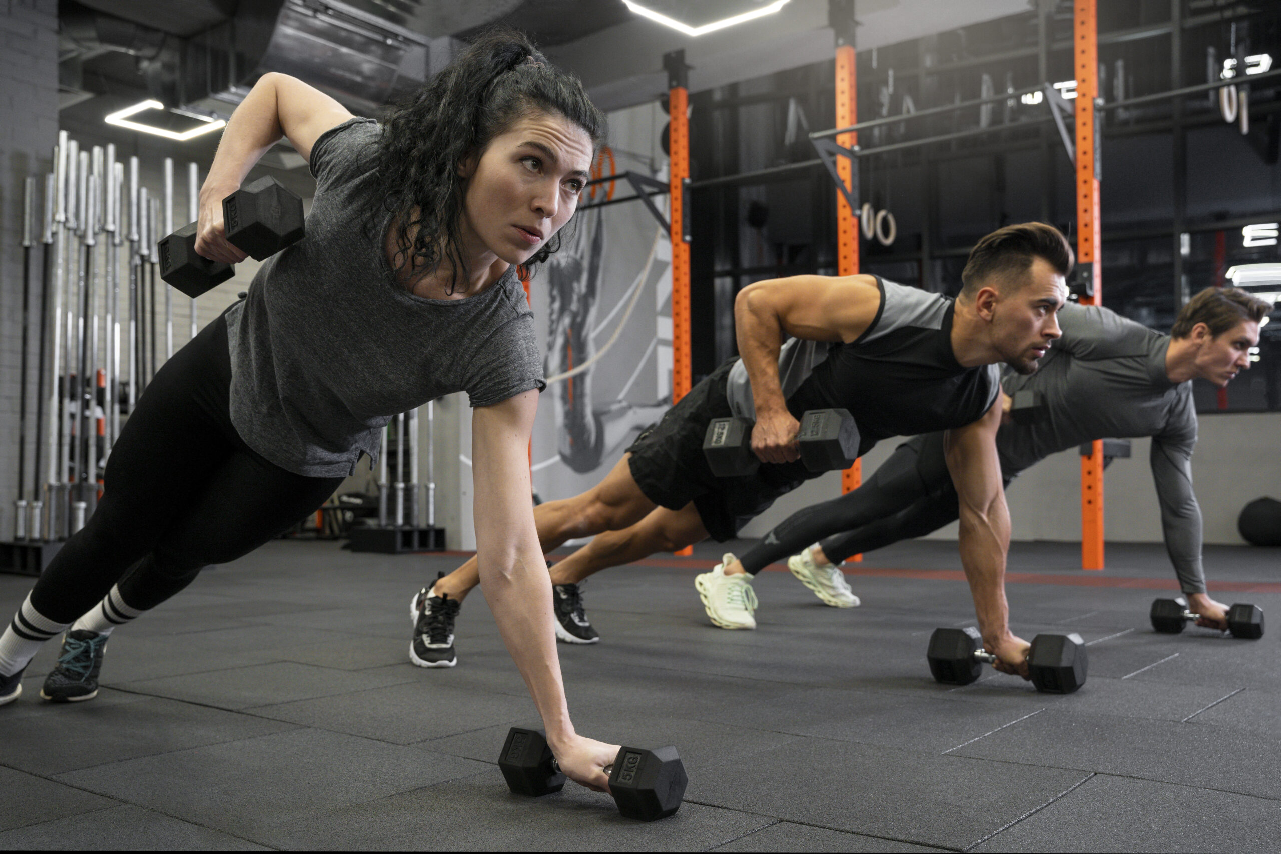 Shoulder Exercise in Gym